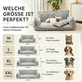 noviclass-shop Hundesofa | Katzensofa 'Chaffar' | Flieder M (80cm))