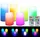 Lunartec 6er-Set dimmbare RGB-LED-Kerzen mit Timer & Fernbedienung, bunt, IP44