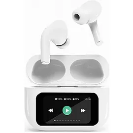 Gembird TWS-LCD-ANC-01-W HiFi In Ear Kopfhörer Bluetooth® Stereo Weiß
