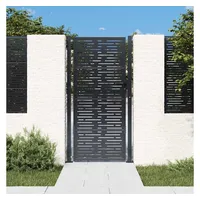 vidaXL Gartentor 105 x 205 cm Anthrazit/Stahl