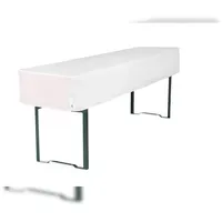 TexDeko Biertischhusse Premium Weiß 220 x 50 x 30 cm
