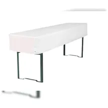 TexDeko Biertischhusse Premium Weiß 220 x 50 x 30 cm