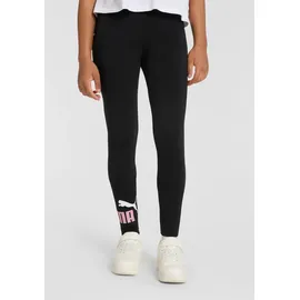 Puma ESS 2 Color No.1 Logo Leggings Schwarz/Poised Pink 176