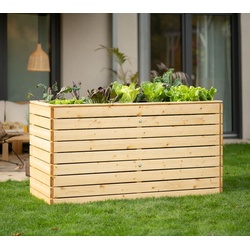 Westmann Holz Hochbeet Asket XL | Natur | 160x70x90 cm
