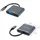 NANOCABLE USB-C-zu-HDMI/VGA/USB3.0/PD-Konverter 15 cm Grau