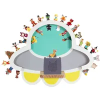 Tonie-Regal für Toniebox Hörfiguren, Magnetische Aufbewahrung für 30-40 Tonie, Perfekte Tonie Aufbewahrung im Kinderzimmer für Mädchen & Jungen, ufo