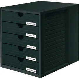 HAN Schubladenbox 27,5 x 33 x 32 cm 5-tlg. schwarz