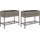 vidaXL Hochbeete mit Ablage 90 x 40 x 75 cm Grau