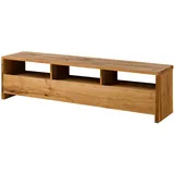 Massivmoebel24 TV-Board Wildeiche 191x45x50 natur geölt PURE OAK #109 - 2 Jahre Gewährleistung - mind. 14 Tage Rückgaberecht - Beige