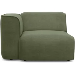 Sessel RAUM.ID "Merid", grün, B:109cm H:70cm T:97cm, Struktur fein (100% Polyester), Samtoptik (100% Polyester), Samtcord (92% Polyester, 8% Polyamid), Sessel, als Modul oder separat verwendbar, für individuelle Zusammenstellung