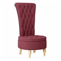 vidaXL Sessel Thron Weinrot 56,5x70x110 cm Stoff