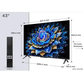 TCL 43T69C 43 Zoll QLED 4K Google TV