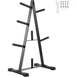 Hantelscheibenständer A-Rahmen-Hantelscheibenbaum für 1-Zoll-Hantelscheiben, Hantelscheibenbaum, 227 kg Tragkraft, Gewichtsaufbewahrungshalter,