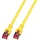 EFB-Elektronik EFB K5511.0,25 RJ45 Patchkabel Cat.6 S/FTP LSZH gelb 0,25m geS/FTP
