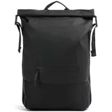 Rains, Trail, Rolltop Rucksack, schwarz