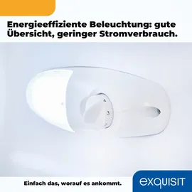 Exquisit RKS120-V-H-160E Retro-Kühlschrank (122 l, 895 mm hoch, Grau)