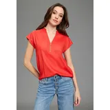 Bruno Banani Kurzarmbluse rot 36