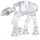 Swarovski Swarovski, Star Wars AT-AT Walker Figurine, Weiß, One Size
