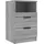 vidaXL Nachtschrank Grau 4010 x 1220 x 0 cm Grau