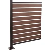 MCW Mülltonnenverkleidung MCW-K57 130 x 100 x 6 cm braun