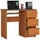 akord furniture factory AKORD A6 rechts in der Farbe Erle mit B90 x H77 x T50 cm