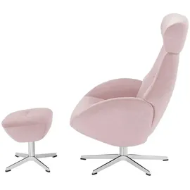 Sofa.de Fernsehsessel Globe Mikrofaser 79 x 111 x 84 cm Rosa/Pink drehbar