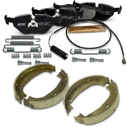 Bestprice Bremsbeläge+Bremsbacken mit Zubehör Hinterachse für BMW