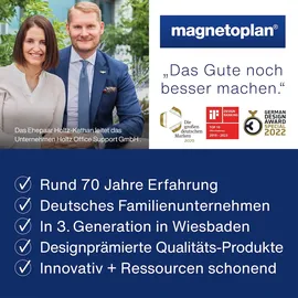 Magnetoplan Ergo-Magnete, medium, Goldgelb, Pack a 10 Stück