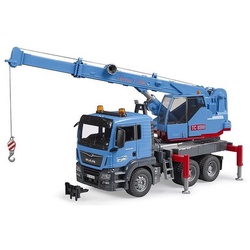 Bruder® Spielzeug-LKW 03771 MAN TGS Kran-LKW, Maßstab 1:16, Baufahrzeug, Blau blau