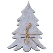 Boltze Bestecktasche FILZY Tannenbaum grau