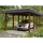 SKANHOLZ Walmdach Carport Spreewald 3,45 x 7,41 m nussbaum inkl. EPDM-Dach