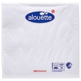 alouette Servietten weiß 3-lagig 12,5 x 12,5 cm 20 St.