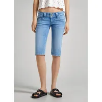 Pepe Jeans Slim-fit-Jeans »Shorts SLIM CROP LW«, blau