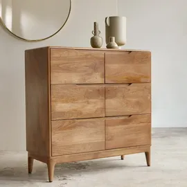 Tikamoon Kommode Gabrielle Schubladenkommode braun