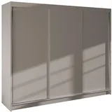 MIRJAN24 Kleiderschrank Derby II Schiebetürenschrank mit Kleiderstange und Fächer, Garderobenschrank beige