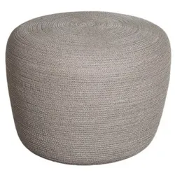 Hocker Circle - 39 cm rund, 52 cm hoch ROT - Taupe