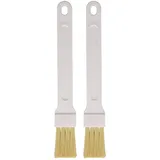 EUROHOME Backpinsel Marinadenpinsel mit feinen Borsten zum Kochen und Backen, Kochpinsel Küchenpinsel mit Kunststoffgriff weiß