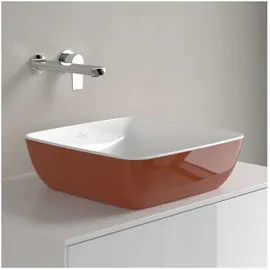 Villeroy & Boch V&B Aufsatzwaschtisch Artis 41x41cm, o. HLB, ohne Überlauf, Rust