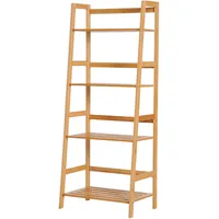 4-stufiges Bambus-leiterregal, Bücherregal Im Naturstil, 48 X 31,5 X 120 Cm (l X B X H)