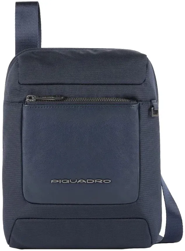 Piquadro Macbeth Umhängetasche 27 cm - Blue