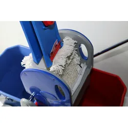 CleanSV Laschenmop Wischset Profi 50 cm Kunststoff Wischwagen Putzwagen Wischset