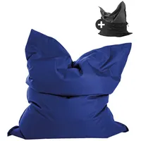 Mokebo Sitzsack, Blau, 130x170x20 cm, Oeko-Tex®, Gartenmöbel, Gartenstühle, Outdoor-Sitzsäcke
