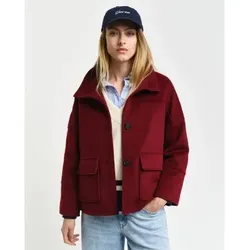Gant für Damen. 4700350 Kastanienbraune kurze Jacke aus Wolle (XL), Lässig