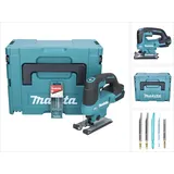 Makita DJV 184 ZJ Akku Stichsäge 18 V Brushless + 5 tlg. Stichsägeblatt Set + Makpac - ohne Akku,