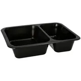 Papstar PROPAC Mehrweg-Menüschalen schwarz 22,7 x 17,8 cm, 20 St.