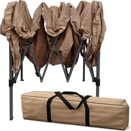 Quick Star Faltpavillon 2,5 x 2,5 m inkl. 4 Seitenteile Beige