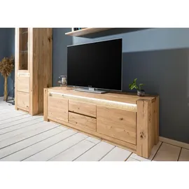 MASSIVMOEBEL24.DE KENT TV-Lowboard 173x40x53 cm Beige Holz