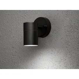Konstsmide LED Außenwandleuchte Downlight Fassadenbeleuchtung, Außenleuchte 9cm, Schwarz