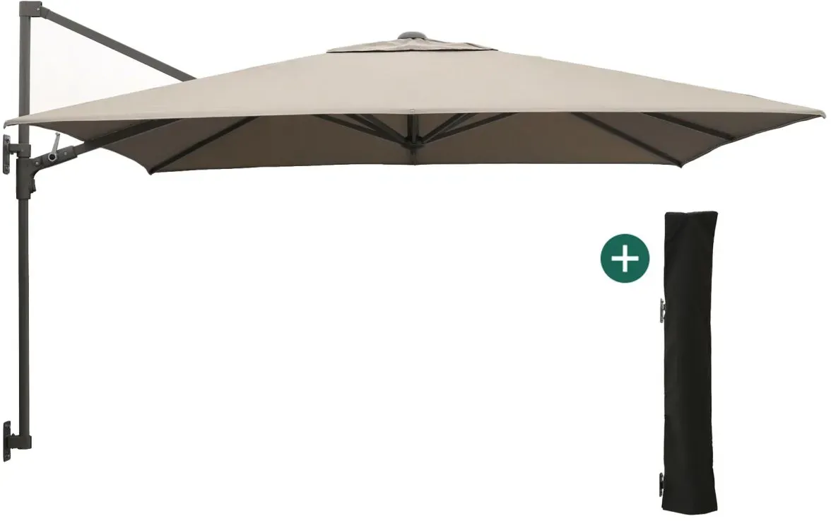 + 10 % Kassenrabatt | Shadowline Wandsonnenschirm 250x250 cm