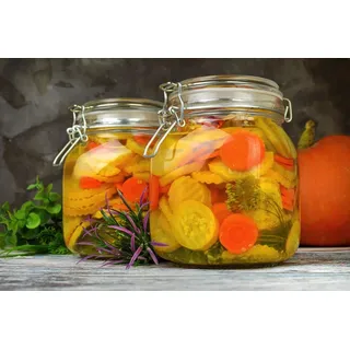 Sendez Einmachglas 1000ml Bügelverschluss Einmachgläser Vorratsglas Vorratsdose, 6 Stück